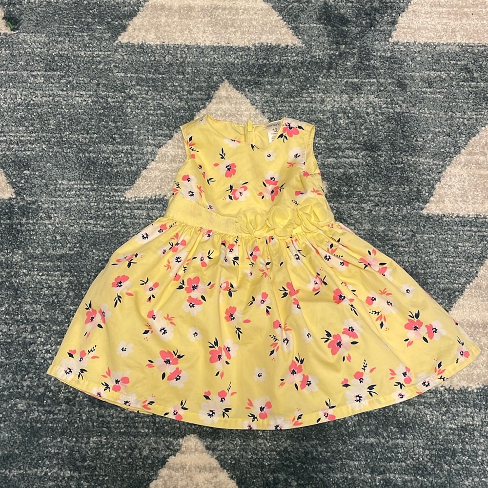 Spring dress with flowers